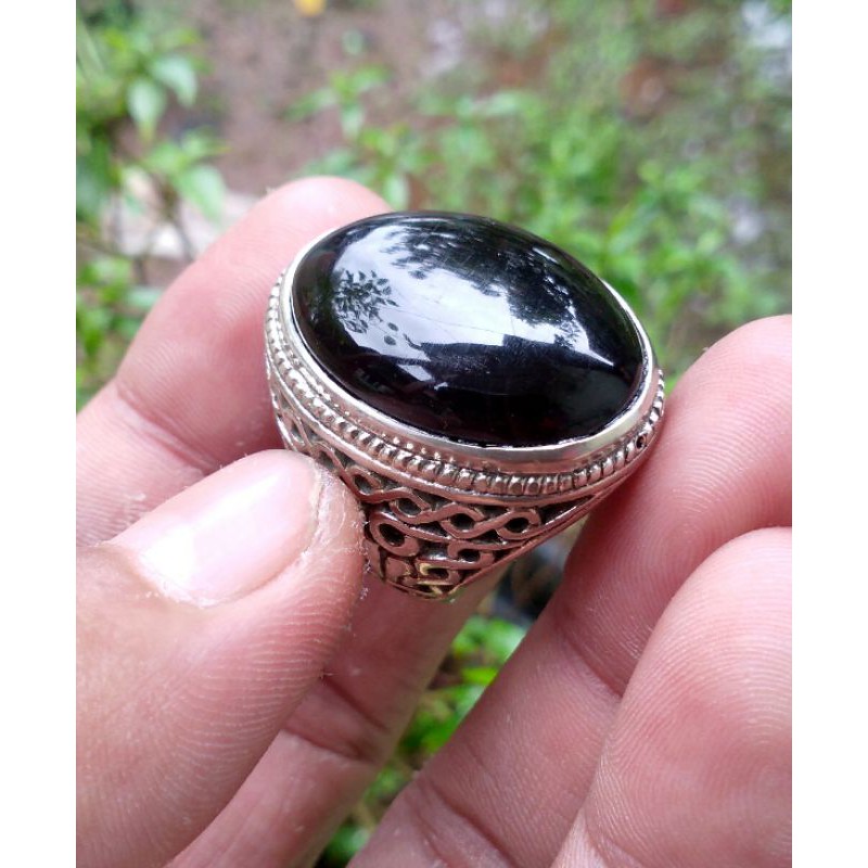 Cincin Batu Akik Yaman Wulung Api Baturaja Asli Batu Bukan Sintetis Bukan Bacan Garut Pirus020 Shopee Indonesia