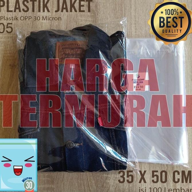 

siap kirim] 35X50 CM PLASTIK OPP SEAL TEBAL 30 MICRON (0,5) PLASTIK TEBAL
