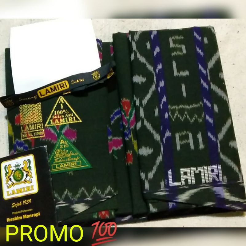 [TERLARIS] SARUNG LAMIRI A1 100% ASLI SUTRA