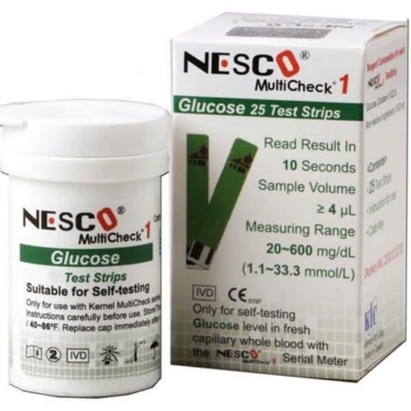 strip nesco gula darah / strip nesco glucose