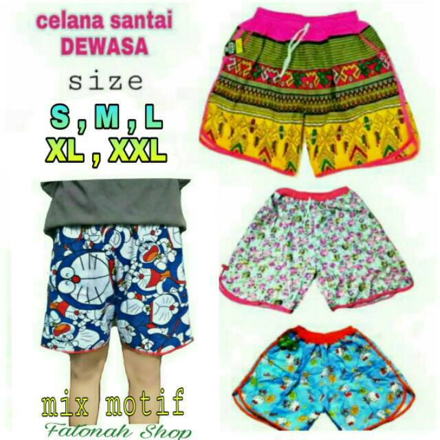 (BISA COD !!) [PTW] Celana pendek wanita dewasa celana santai harian cewek S M L XL hotpants murah