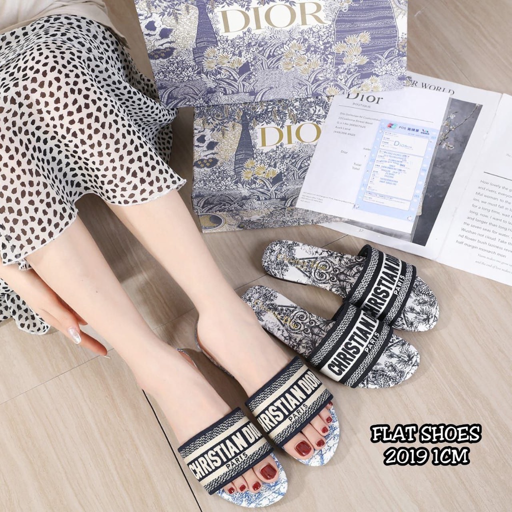 CHRIS DIOR FLAT SHOES 2019