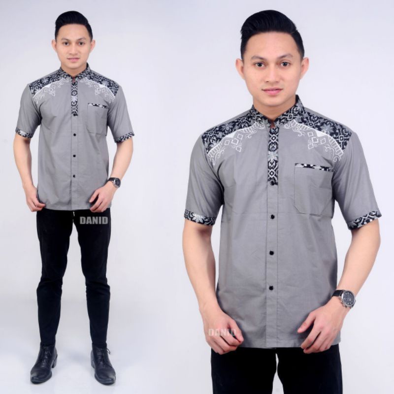 Baju Muslim Baju Pria Baju Batik Pakaian Pria Lengan Pendek Batik Pekalongan