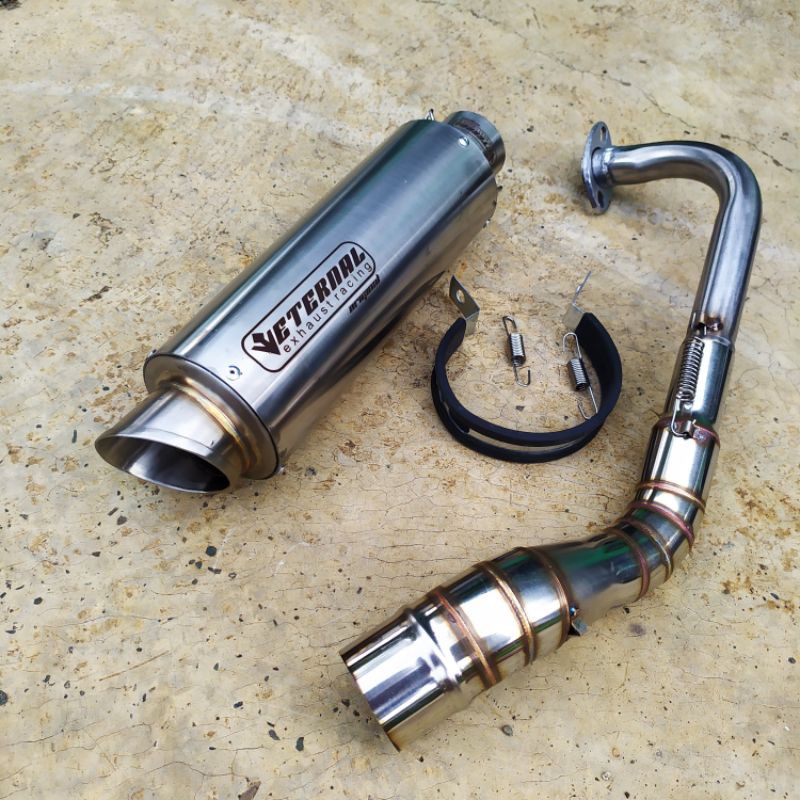 PROMO Knalpot racing ETERNAL Exhaust original nmax aerox pcx Vario 125/150 not tsukigi DBS Akrapovic-Full set 1