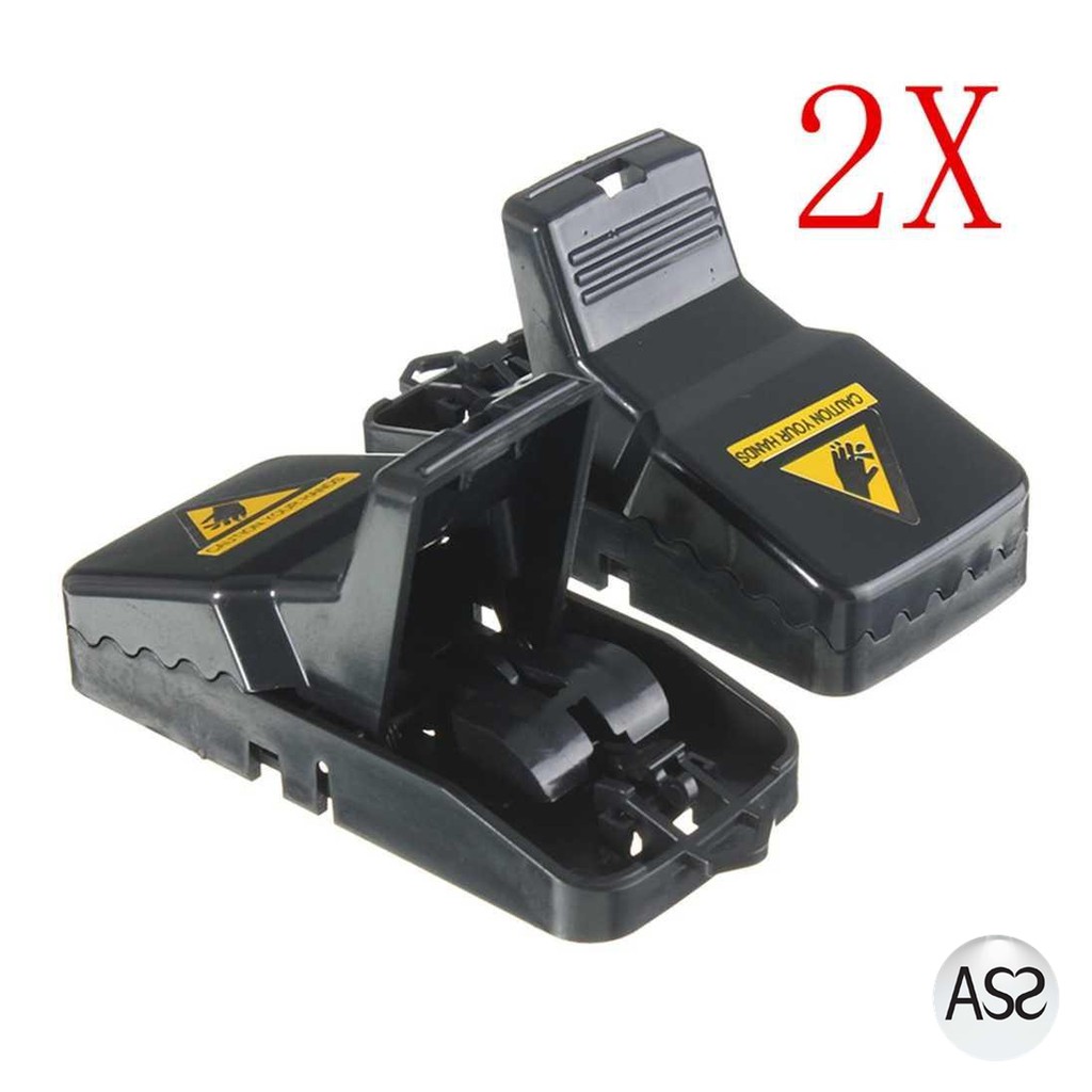 ASS Shop - MENGXIANG Jebakan Perangkap Tikus Black Cat Mouse Trap 2 PCS - JB56