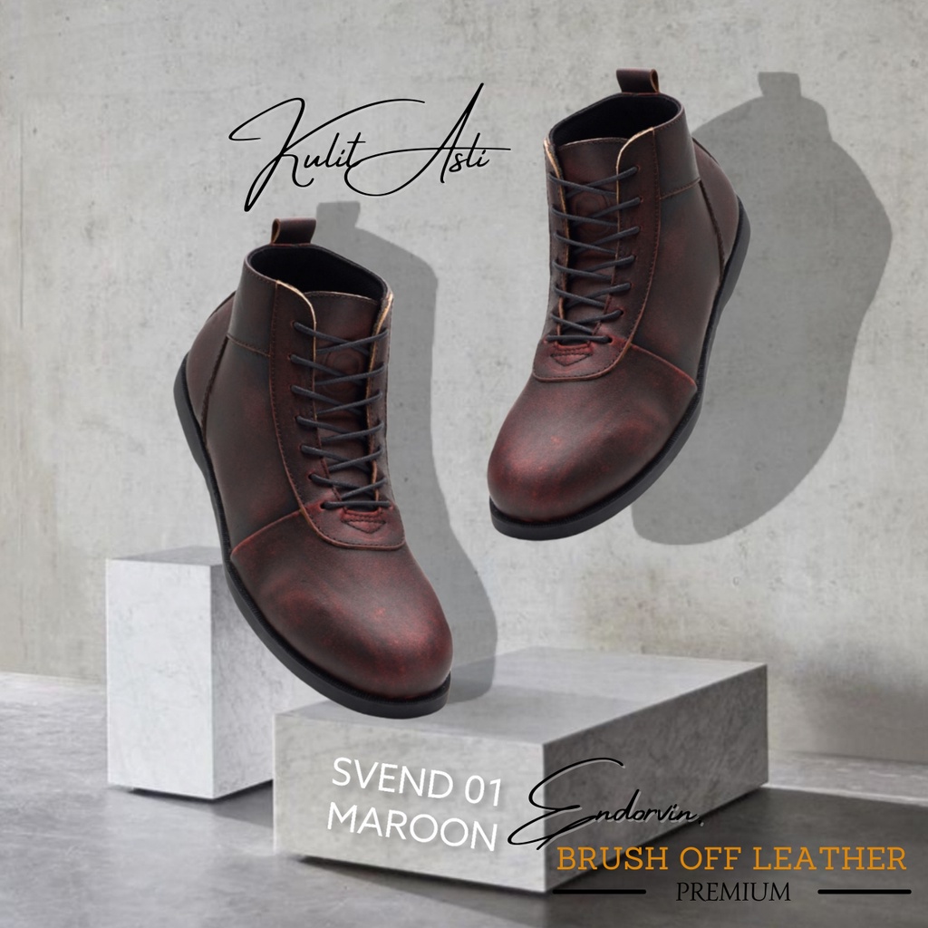 PREMIUM SVEND 01 SERIES Sepatu Spatu Boots Bots Bot But Buts Casual Kasual Safety Pria Cowok Cowo Wa