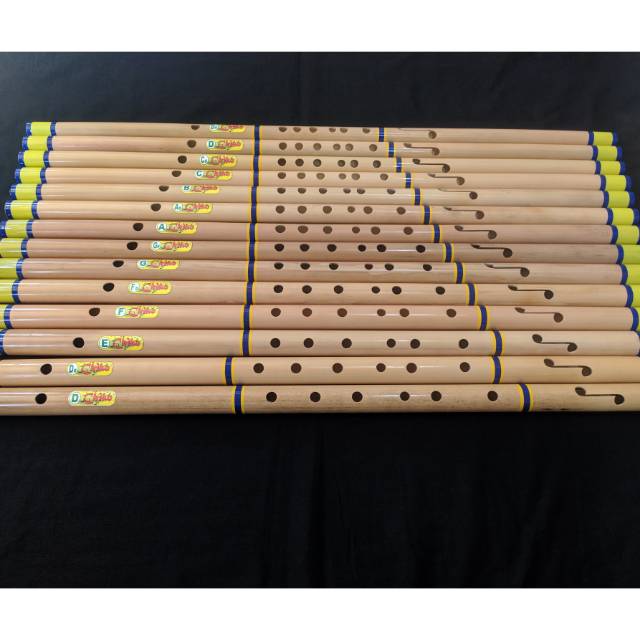 Suling dangdut 1 set isi 14