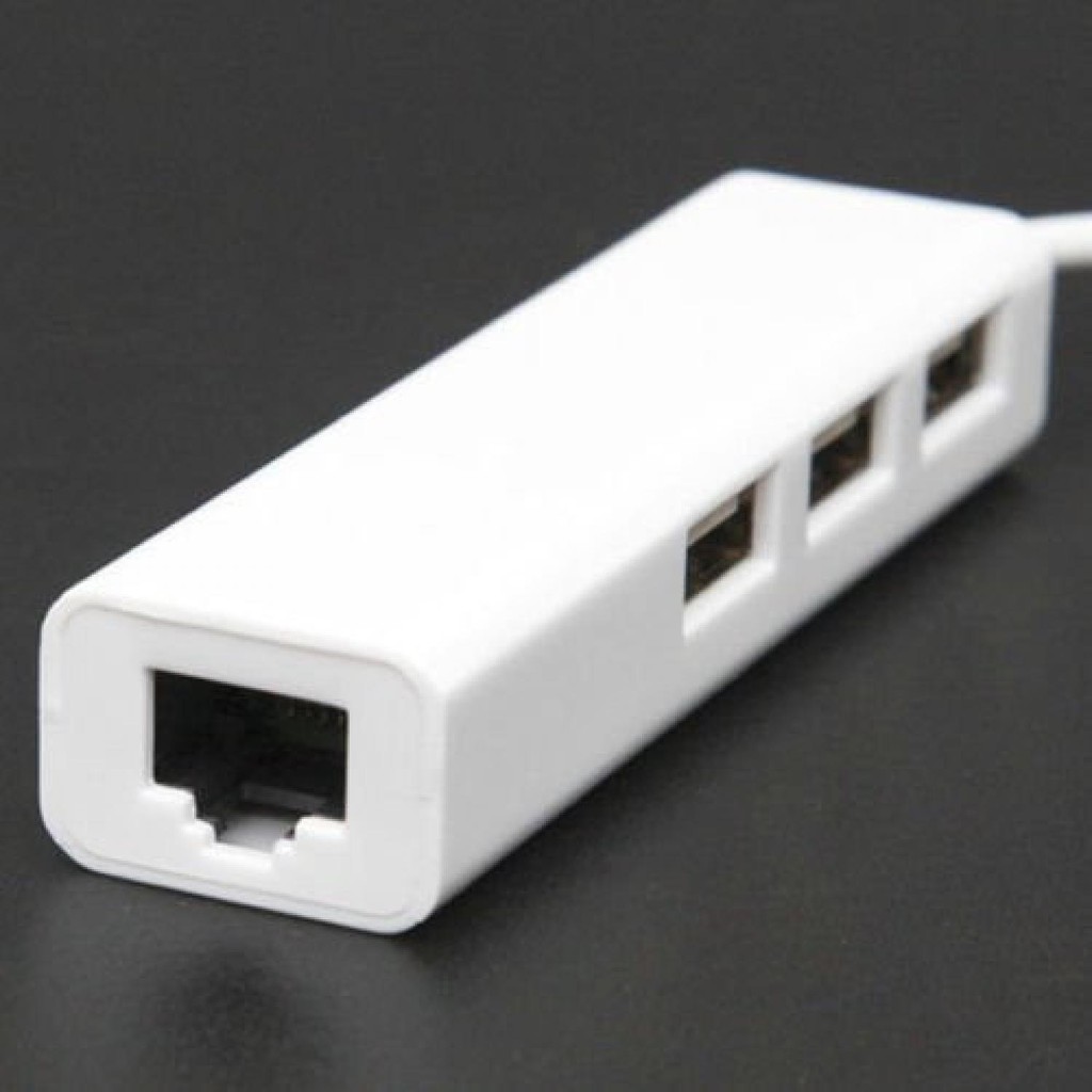 USB to LAN Ethernet External Network Card with USB Hub - 8152 ( Al-Yusi )