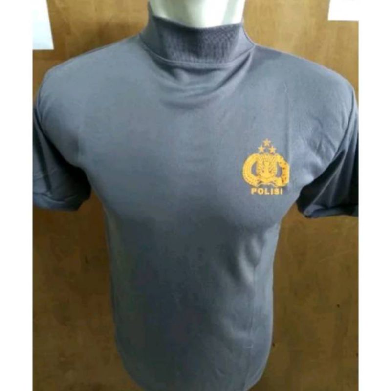 Baju kaos polisi leher tinggi/kaos dalam polisi/kaos polisi