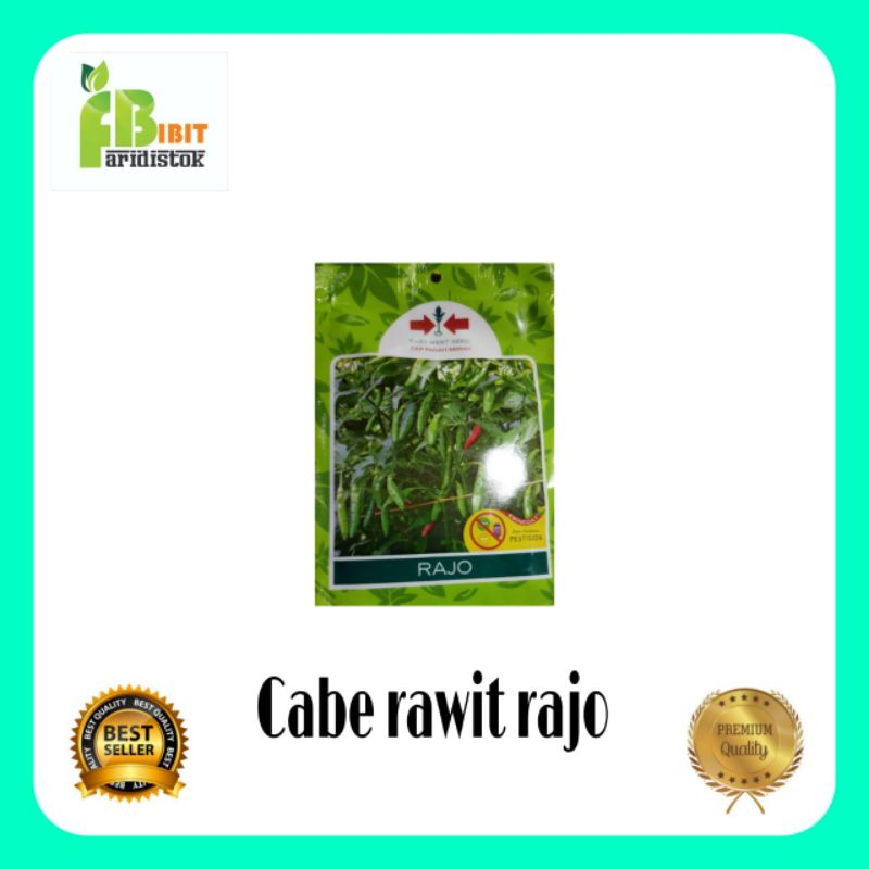 75 biji benih cabe rawit rajo repack