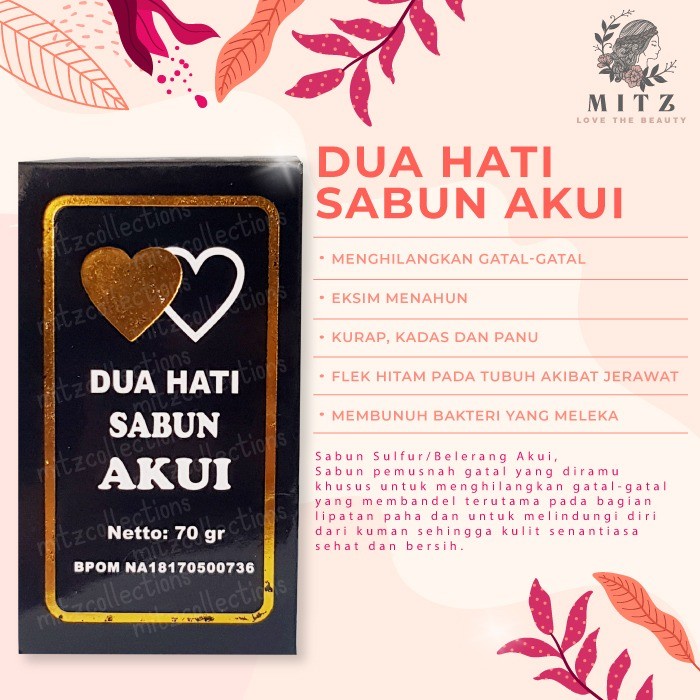 Sabun Gatal AKUI Sulfur Belerang /Sabun Belerang /Sabun Gatal Kurap Kudis Kadas - Sabun Akui Original