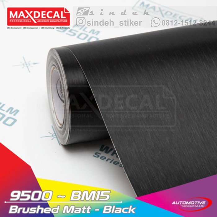 STICKER MAX DECAL BRUSHED MATT BLACK STIKER MOBIL WRAPPING PREMIUM