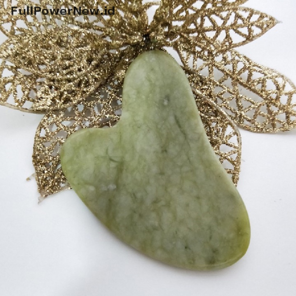 [Full] Natural Jade Stone Guasha Board Massage Tool SPA Therapy Gua Sha Massager .