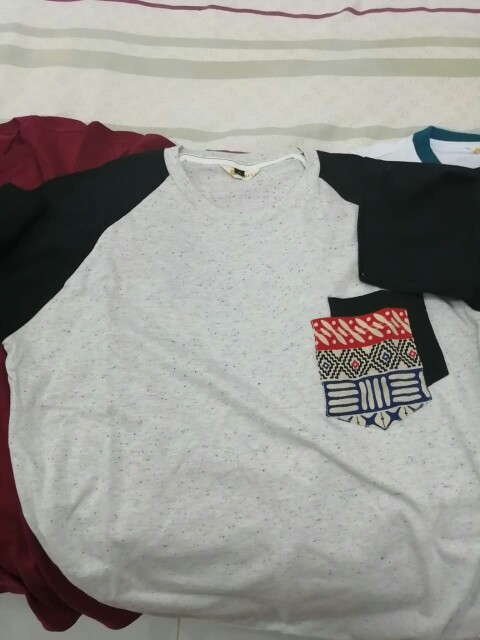 Kaos Batik Kaos Oblong Basil Lengan Pendek Wanita Pria