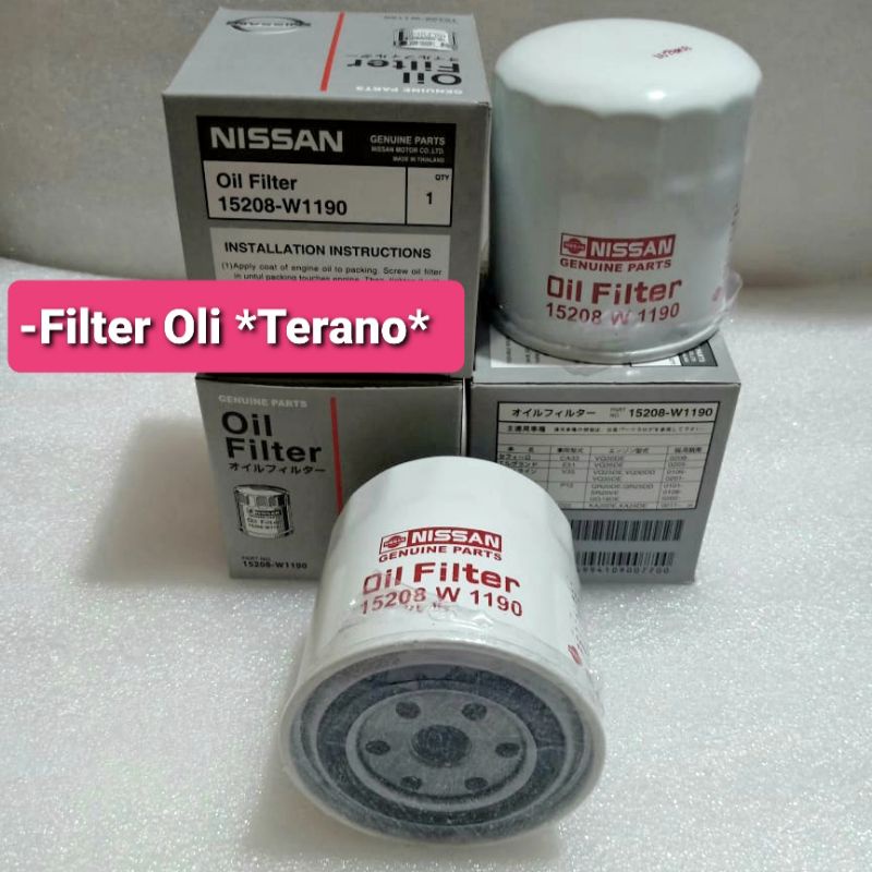 filter oli nissan terano original
