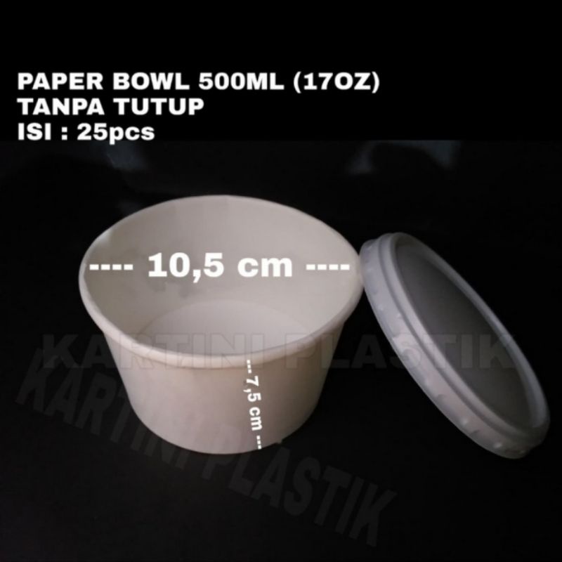 MANGKOK BOWL / PAPER BOWL 500ml (17oz)