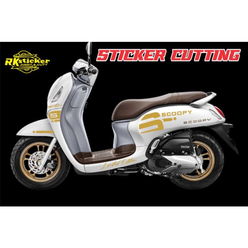 CUTTING STICKER HONDA SCOOPY 2021 SIMPLE CONCEPT