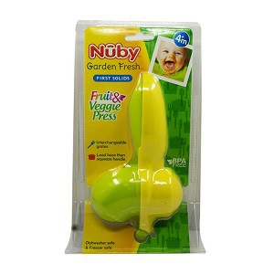 nuby garden fresh first solids fruit and veggue press 5436/perasan buah