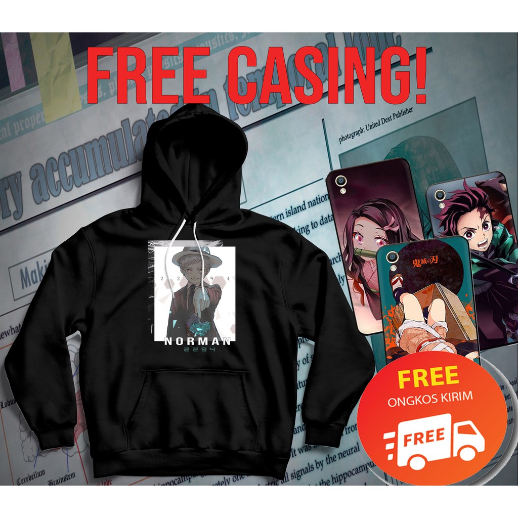 Hoodie Anime Norman  - Yakusoku no Neverland / The Promised Neverland /// Nimelite.co