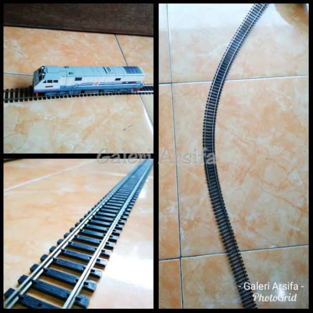 Rel Flexible Track Atlas Miniatur Kereta Api Skala HO