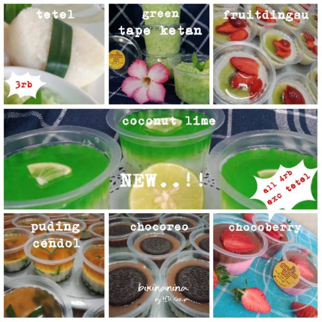 

Puding & sweet snack kekinian dengan varian rasa