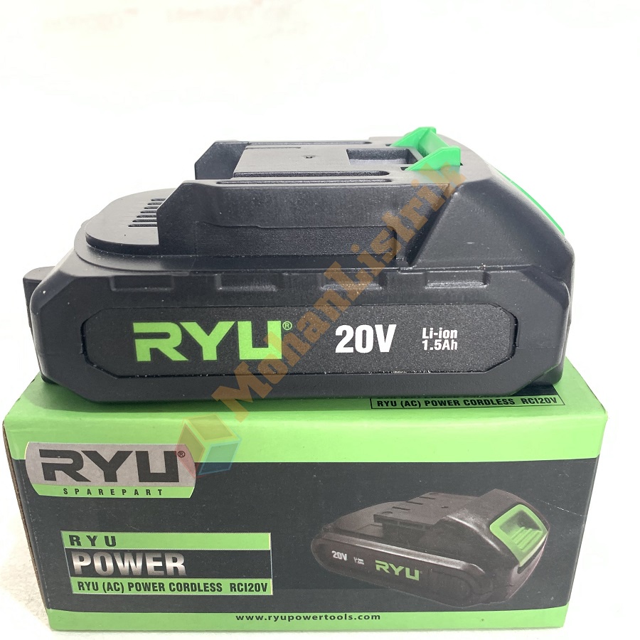 BATERAI BOR CAS RYU 20V 20 VOLT BATERE RYU CORDLESS RCD20V BATTERY ASSY