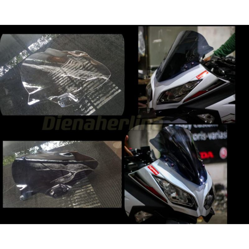 windshield/visor ninja 250 fi 2018 zero.kaca depan ninja 250 fi 2018 zero