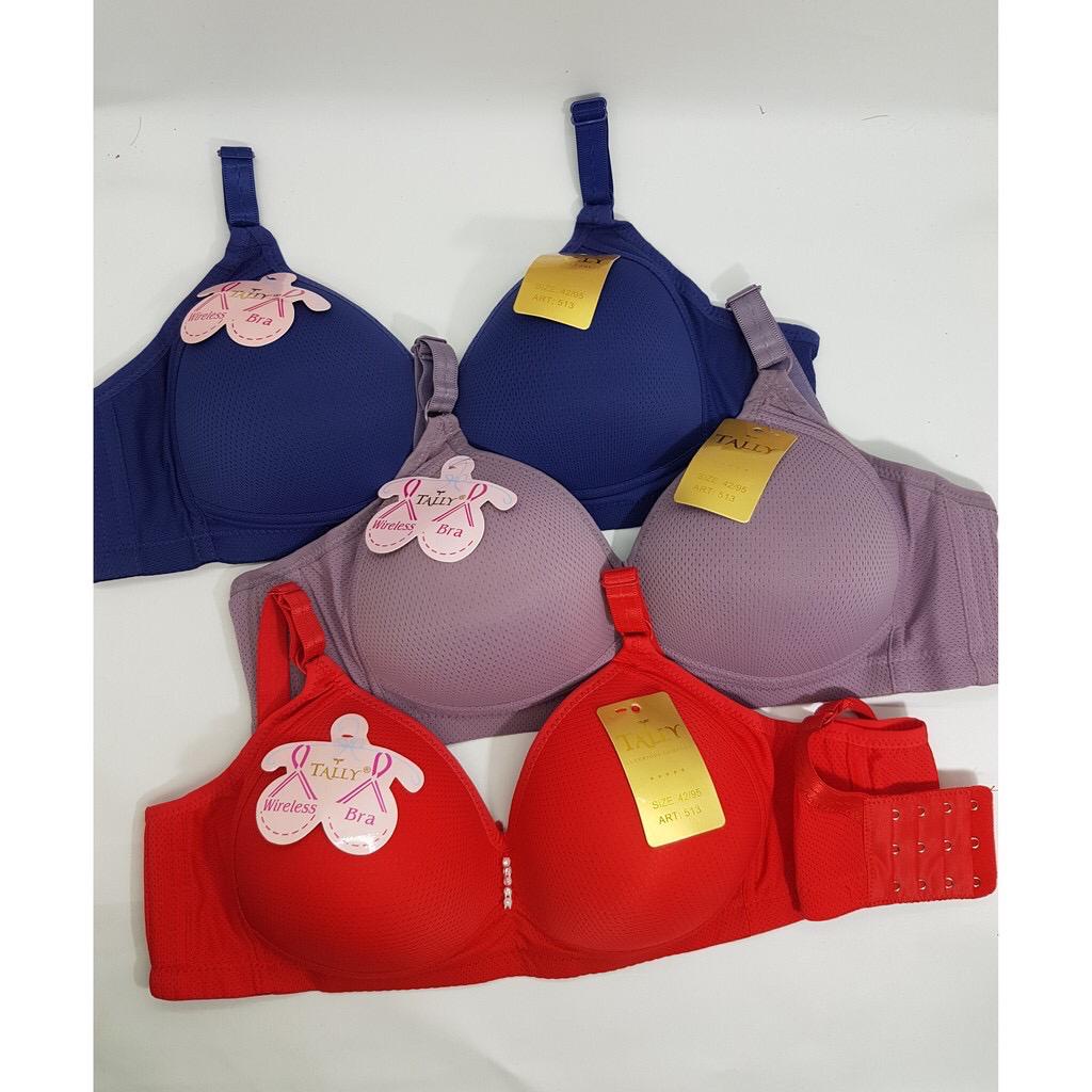 BH BRA TALLY 513 - BH BRA 513 TALLY - TANPA KAWAT CUP C BUSA TIPIS JUMBO SIZE 36 38 40 42 -  BH BRA TLLY HARIAN -ARA98STORE - ASLI MEREK TALLY - BH TALLY - BH BAGUS NYAMAN DOI PAKAI BUAT DIRUMAH - BH TERLARIS