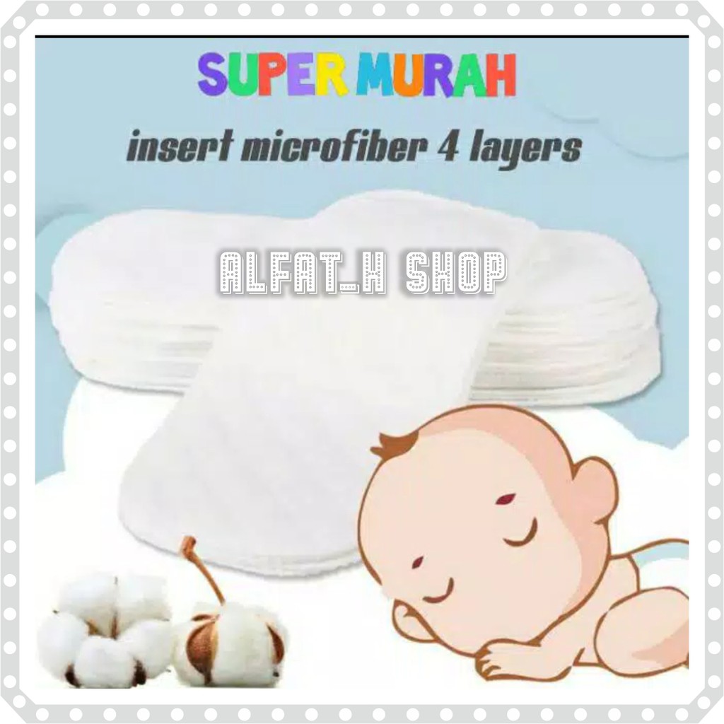 INSERT CLODI 4 LAYER / 4 LAPIS BAHAN MICROFIBER / HANDUK