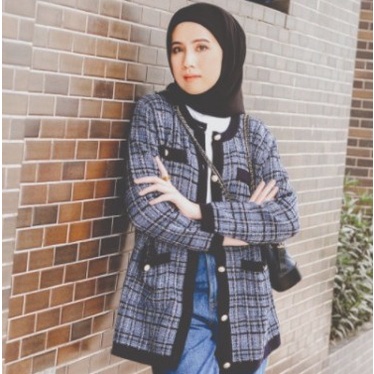 Elle Cardigan Denim by Muda Official