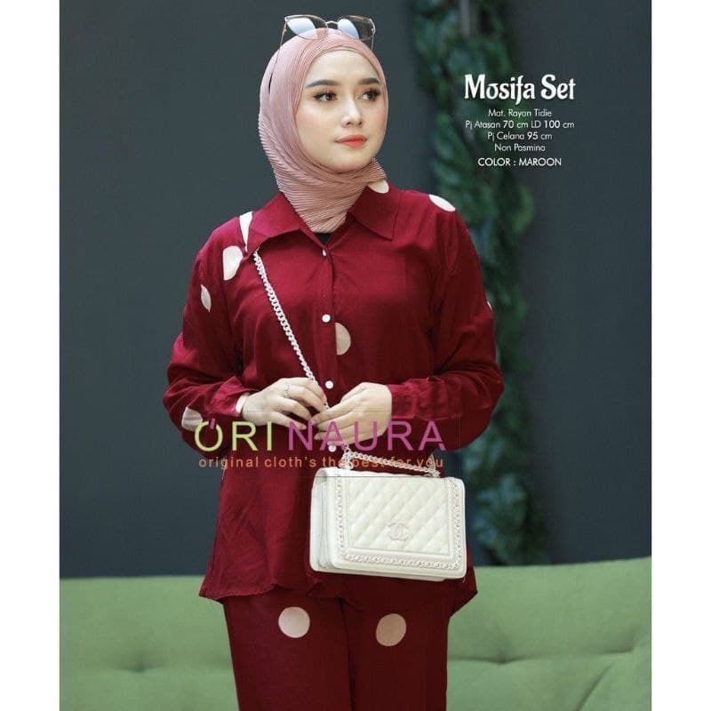 ONE SET MOSIFA / SETELAN RAYON / SETELAN PIYAMA / SET RAYON / PJAMAS / SETELAN WANITA KEKINIAN