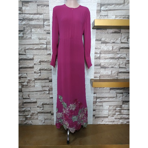 Gamis borkat/Gamis reseleting depan/Gamis karet dibagian pinggang