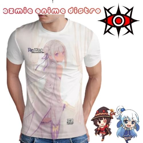 kaos Printing Anime Re Zaro Emilia