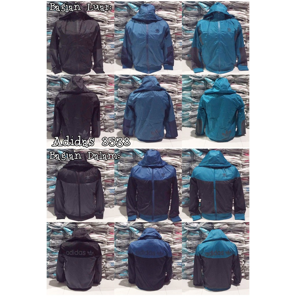 DANAZVA JAKET ADIDAS 8538 GRADE ORIGINAL BOLAK BALIK