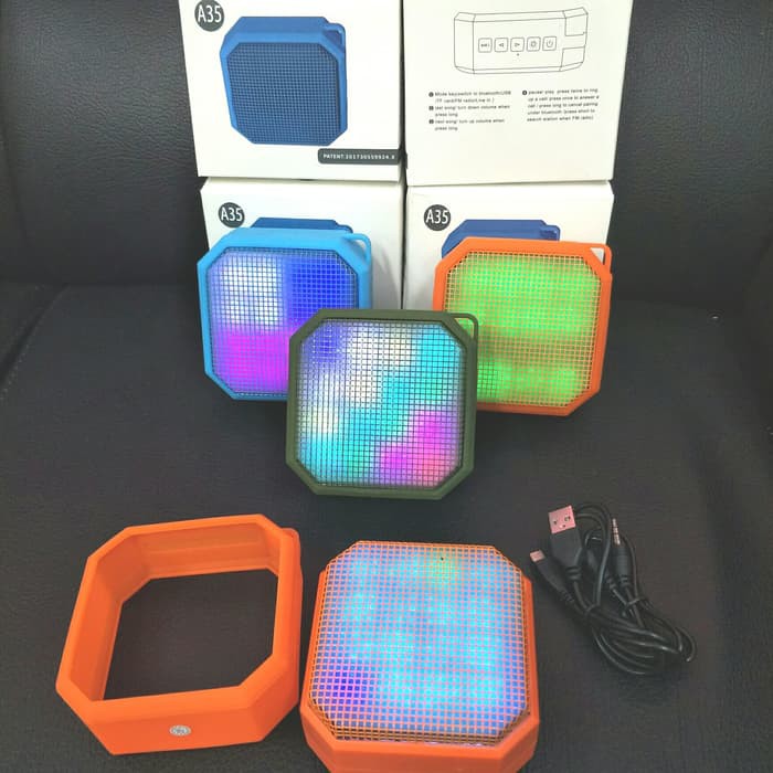 Speaker Speker Bluetooth Mini Wireless JBL A35 LED Bisa Sesuai Irama