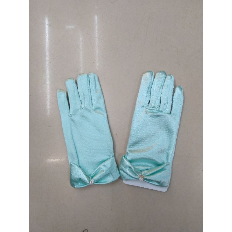 Sarung Tangan Anak Satin Pendek-Gloves Anak Pesta Wedding