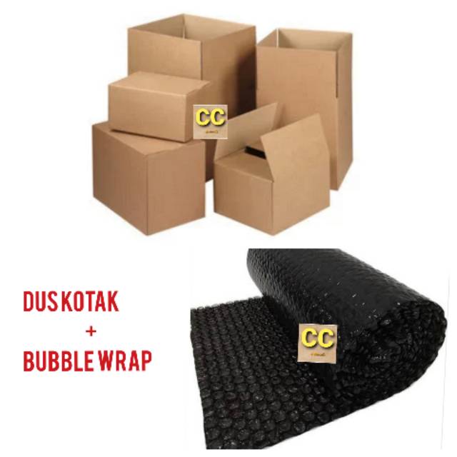 Bubble wrap plus dus kotak