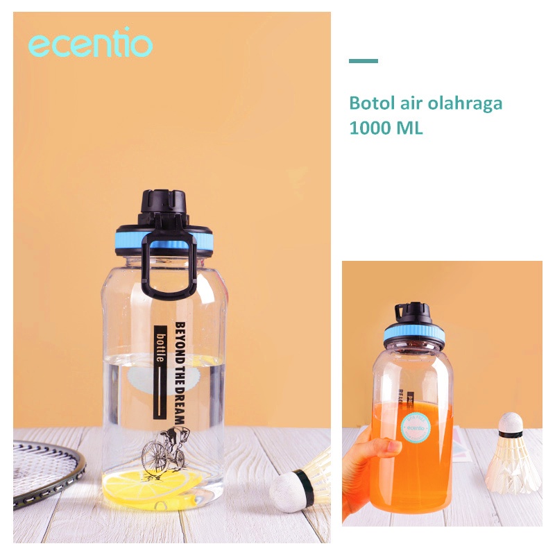 FOODI botol minum 1 liter botol air tempat minum bottle tumbler unik bpa free olahraga-1