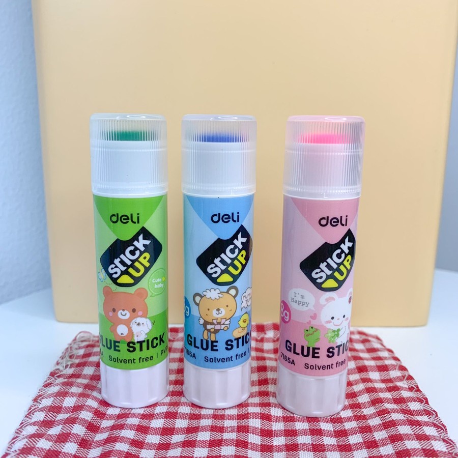 

LEM KERTAS STICK DELI 3 VARIAN WARNA PEREKAT KERTAS BAHAN AWET TERMURAH