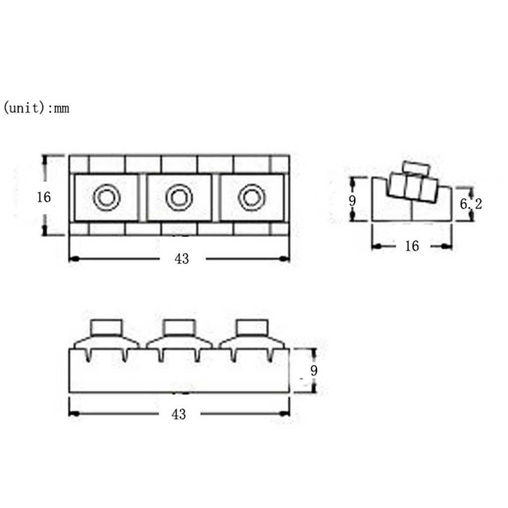 Nut Tremolo Locking 6 String For Electric Guitar