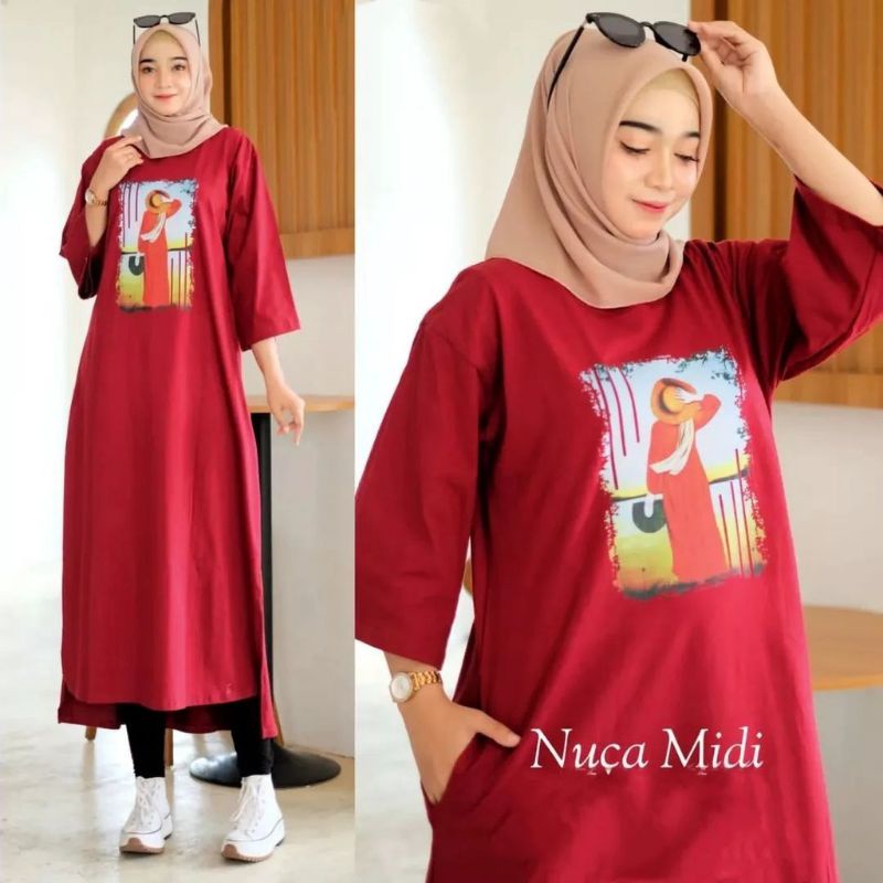 NUCA MIDI/MIDI DRESS TERLARIS 2022 BAHAN COMBED 20S