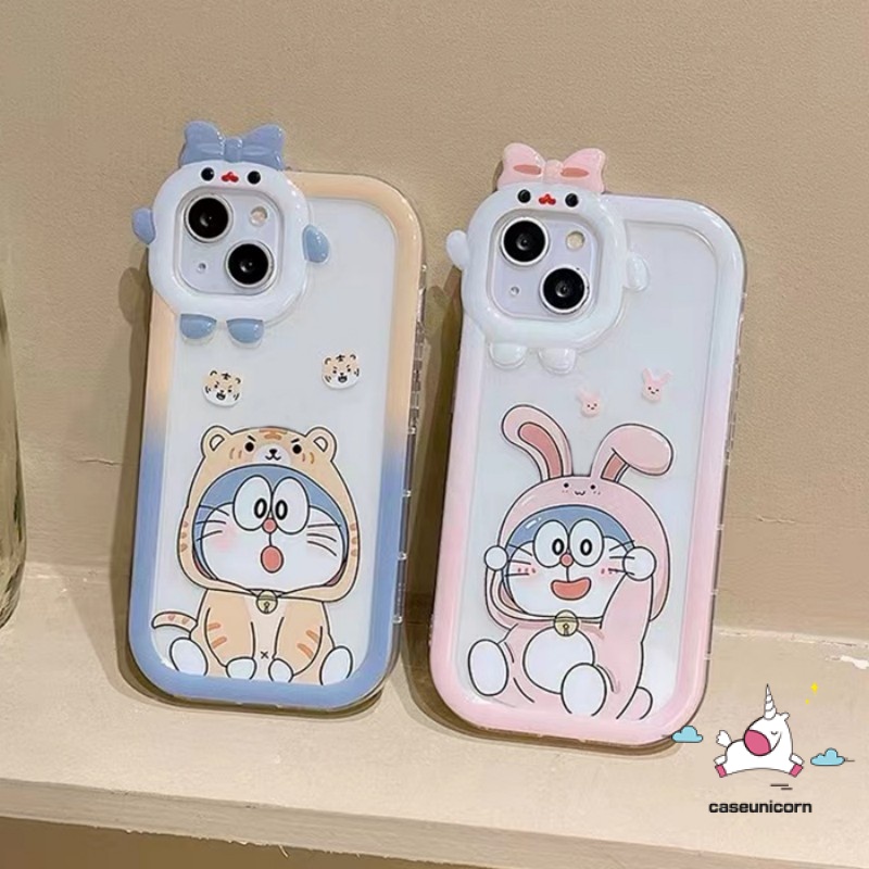 Soft Case TPU Motif Kartun Doraemon 3D Untuk IPhone 6 6S 7 8 14 Plus 11 13 12 14 Pro MAX XR X XS MAX SE 2020