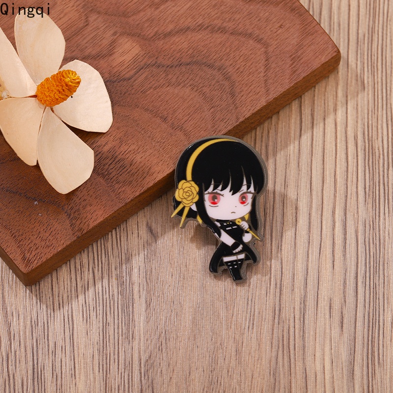 Bros Pin Enamel Desain Kartun Anime Spyxfamily Anya Forger Untuk Anak