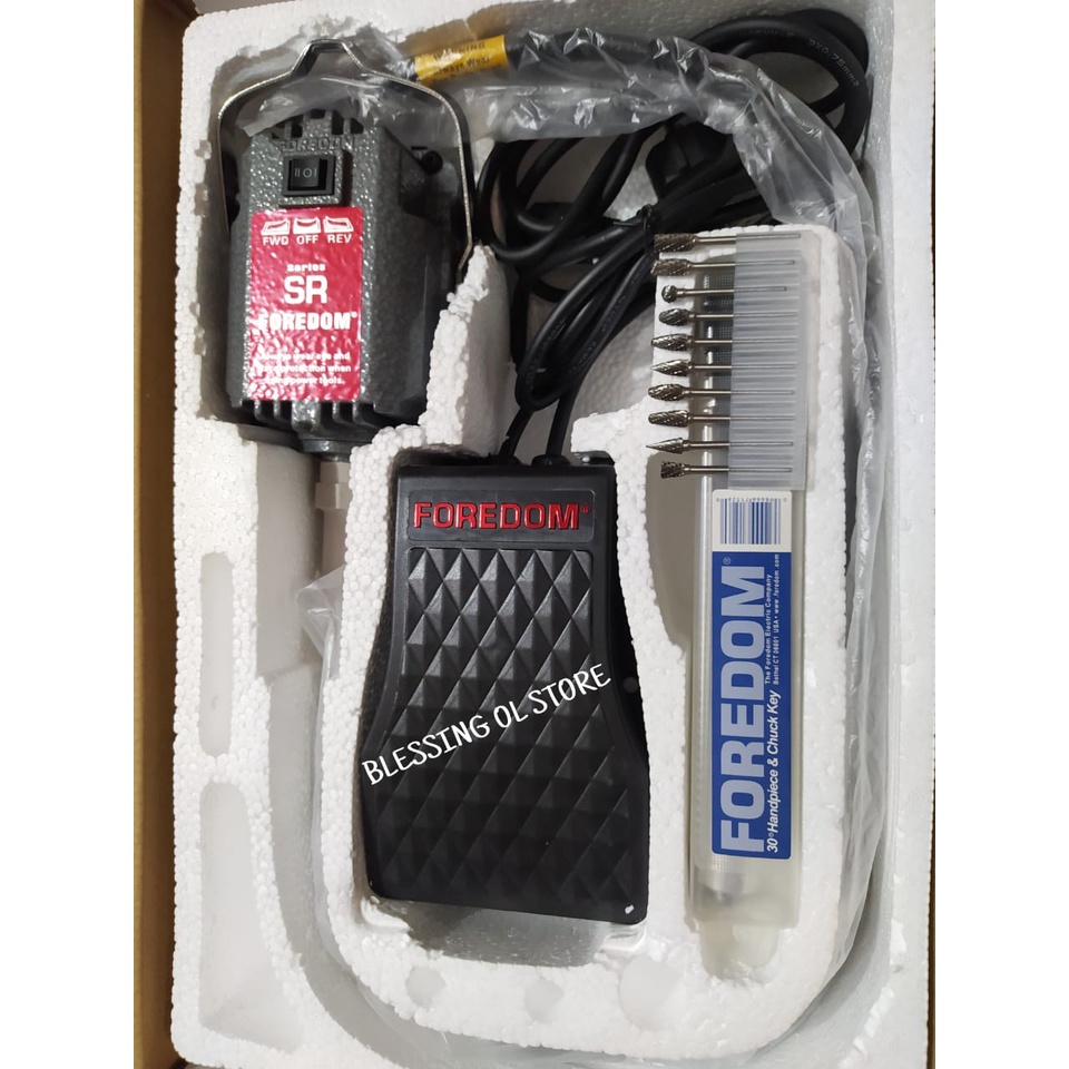 Foredom SR 2 arah bolak balik+ cuner 10 pcs/foredom cuner 2 arah+cuner