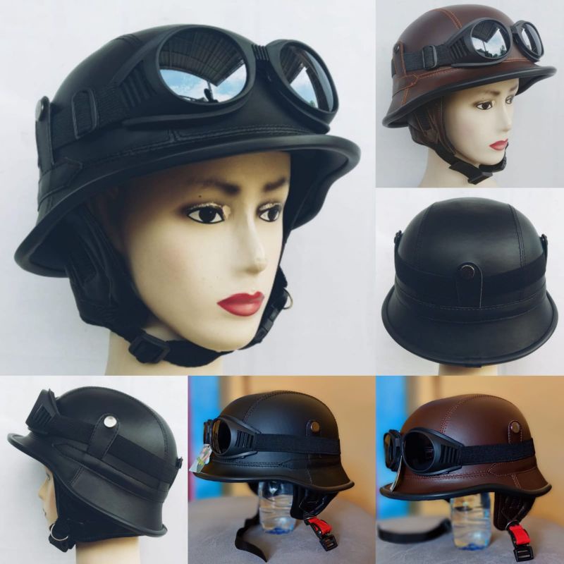 Helm Classic Nazi Vespa dewasa / Helm Chip