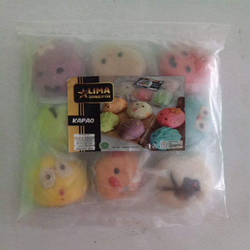 bakpao karakter lima sinergi isi 9pcs