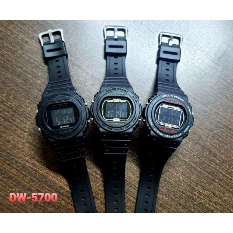 LS Jam tangan casio gshock dw5700 led digital strap rubber