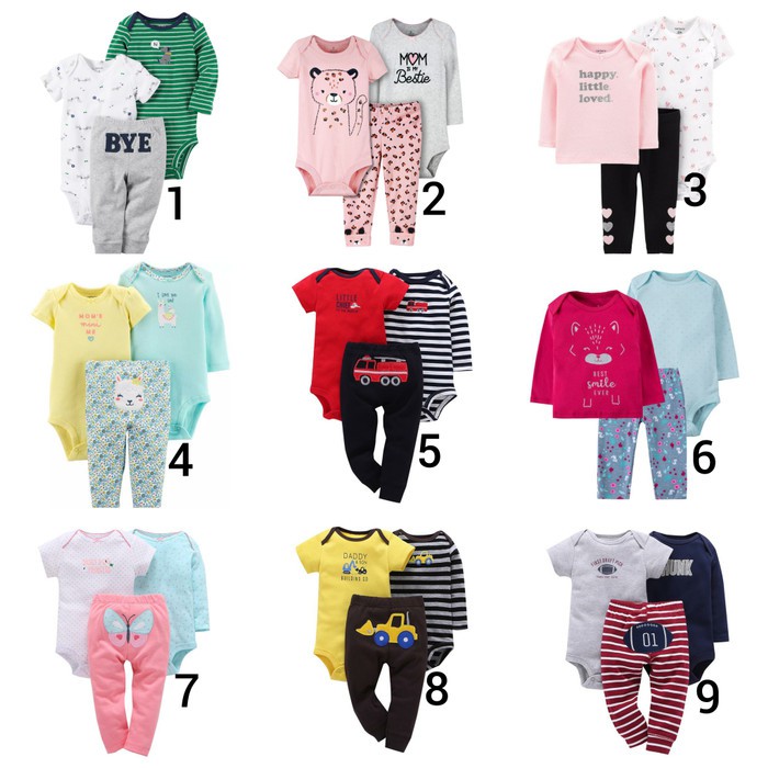 Carters Original Jumper & Longpants Set / Setelan Jumper Anak - Kode4, 6Bln