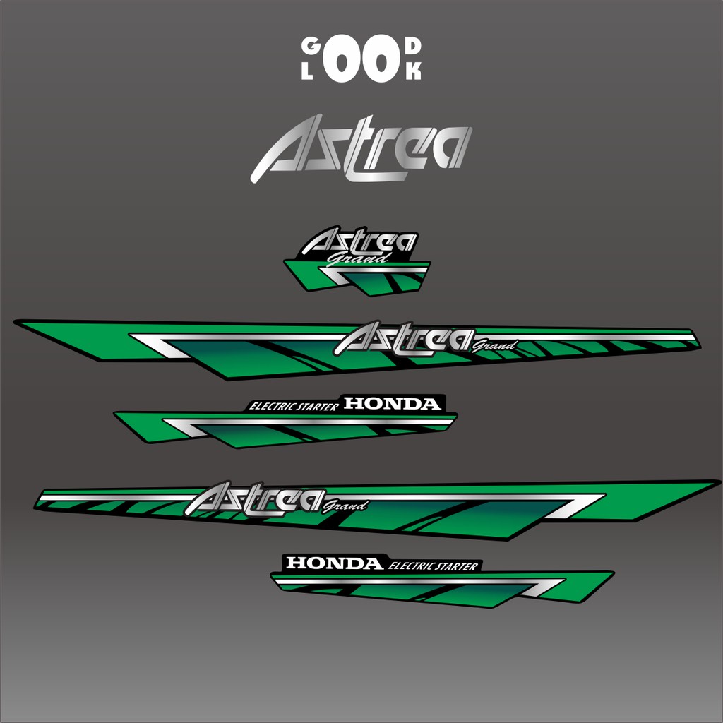 STRIPING STIKER LIS  HONDA ASTREA GRAND 93 SILVER