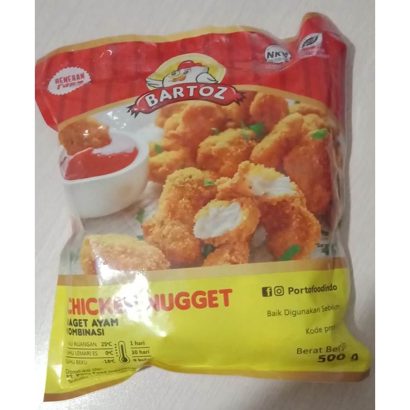 

BARTOZ CHICKEN NUGGET 500 GR / NAGET AYAM